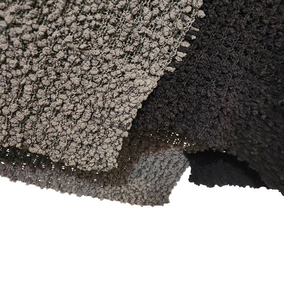 Bobeau Long Sleeve Crew Neck Popcorn Knit Cozy Pullover Sweater Gray Black Large - Picture 4 of 8